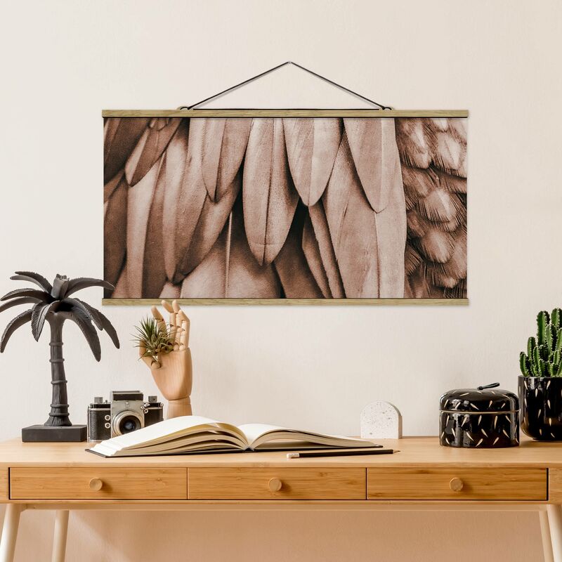 

Imagen de tela - Feathers In Rosegold - Apaisado 1:2 Dimensión LxA: 50cm x 100cm