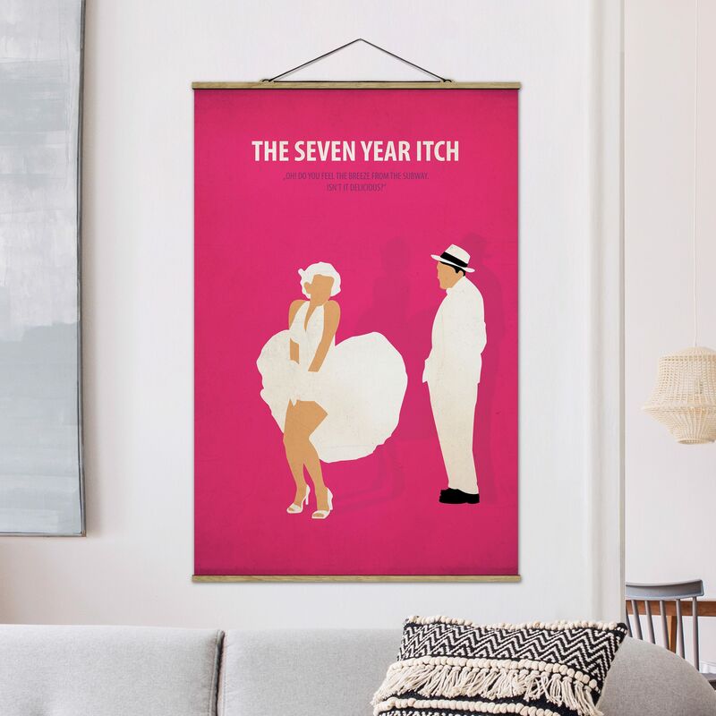 

Imagen de tela - Film Poster The Seven Year Itch - Alto 3:2 Dimensión LxA: 52.5cm x 35cm