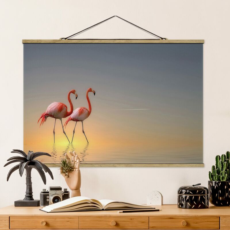 

Imagen de tela - Flamingo Love - Apaisado 2:3 Dimensión LxA: 23.5cm x 35cm