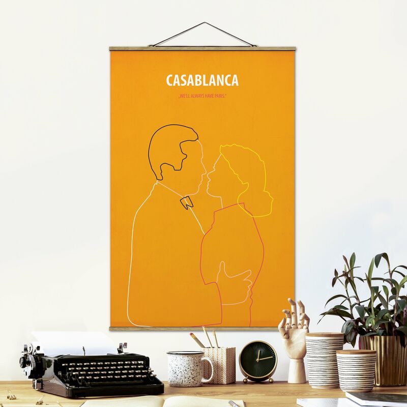 

Imagen de tela - Film Poster Casablanca - Alto 3:2 Dimensión LxA: 120cm x 80cm