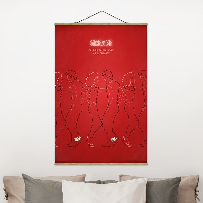 

Imagen de tela - Film Poster Grease - Alto 3:2 Dimensión LxA: 120cm x 80cm