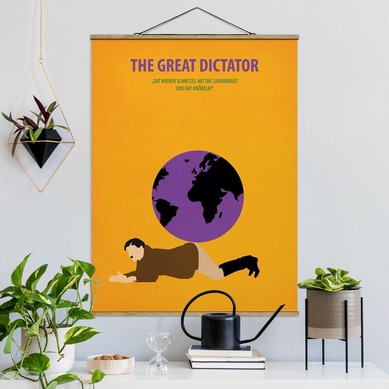 

Imagen de tela - Film Poster The Great Dictator - Alto 4:3 Dimensión LxA: 66.4cm x 50cm