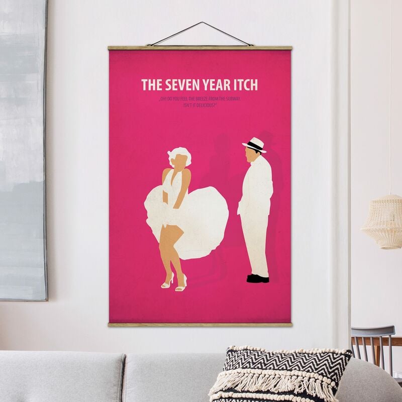 

Imagen de tela - Film Poster The Seven Year Itch - Alto 3:2 Dimensión LxA: 150cm x 100cm