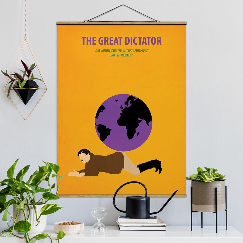 

Imagen de tela - Film Poster The Great Dictator - Alto 4:3 Dimensión LxA: 133.5cm x 100cm
