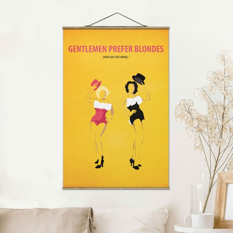 

Imagen de tela - Film Poster Gentlemen Prefer Blondes - Alto 3:2 Dimensión LxA: 150cm x 100cm