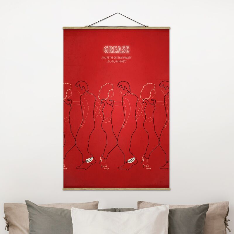 

Imagen de tela - Film Poster Grease - Alto 3:2 Dimensión LxA: 75cm x 50cm