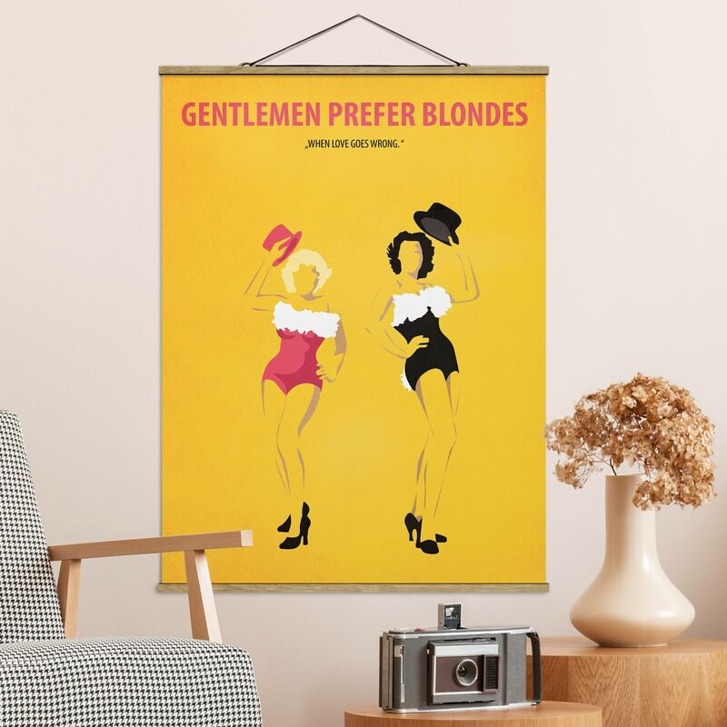 

Imagen de tela - Film Poster Gentlemen Prefer Blondes - Alto 4:3 Dimensión LxA: 66.4cm x 50cm