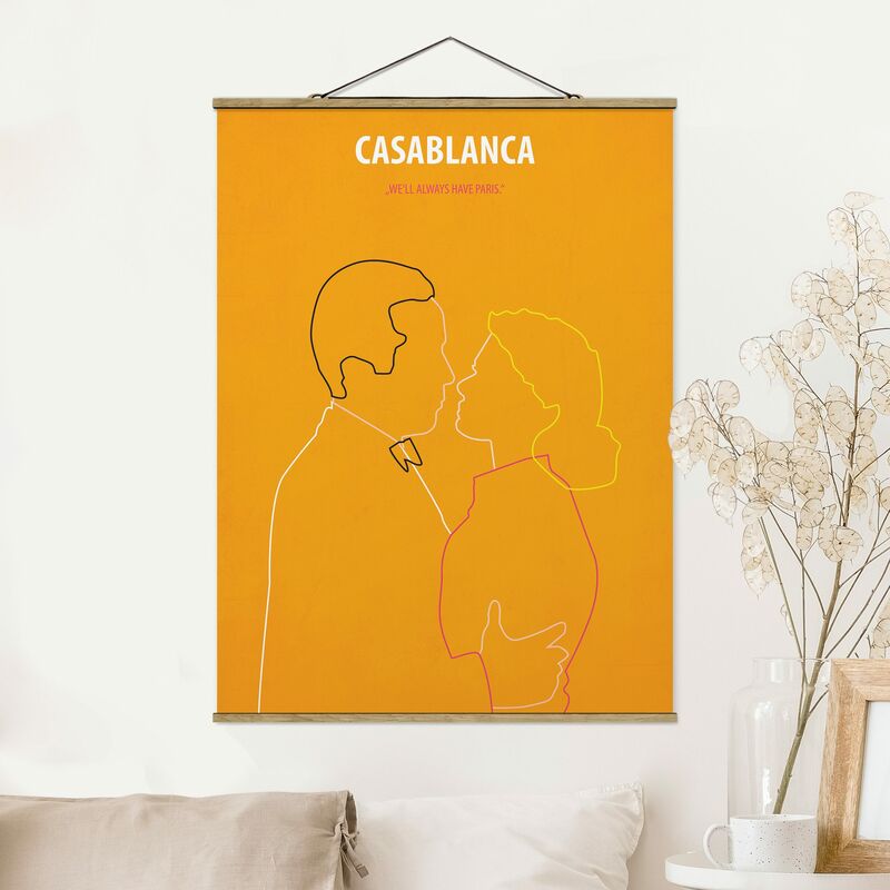 

Imagen de tela - Film Poster Casablanca - Alto 4:3 Dimensión LxA: 106.5cm x 80cm