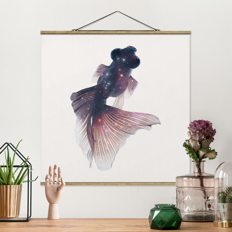 

Imagen de tela - Fish With Galaxy - Cuadrado 1:1 Dimensión LxA: 100cm x 100cm