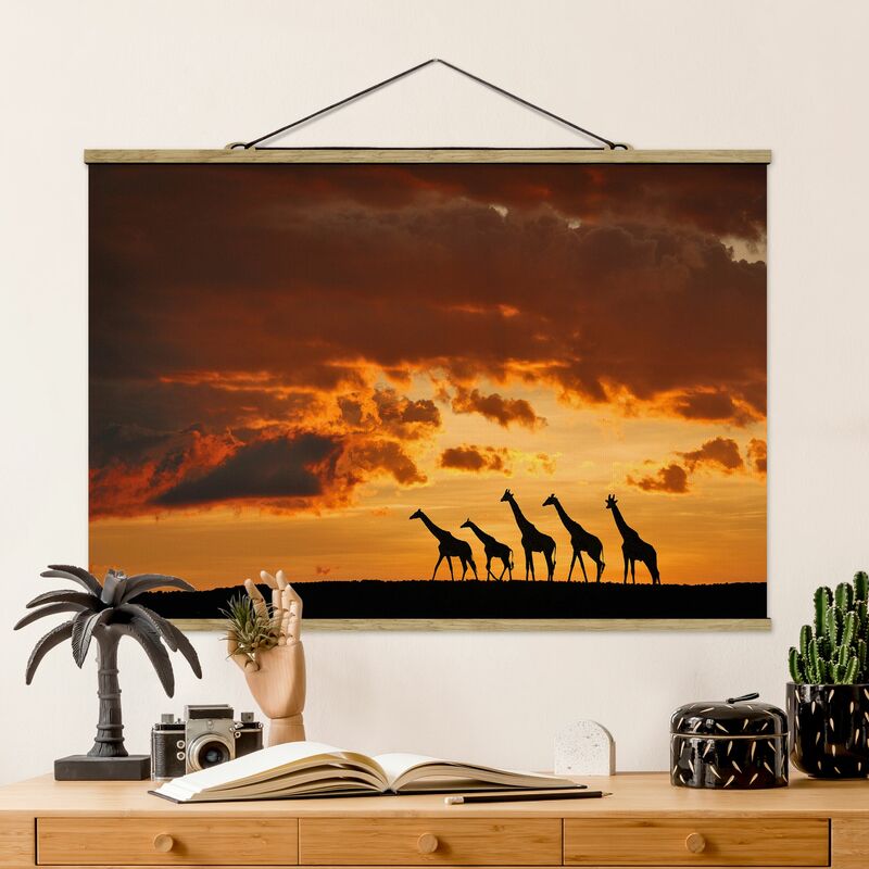 

Imagen de tela - Five Giraffes - Apaisado 2:3 Dimensión LxA: 53.5cm x 80cm