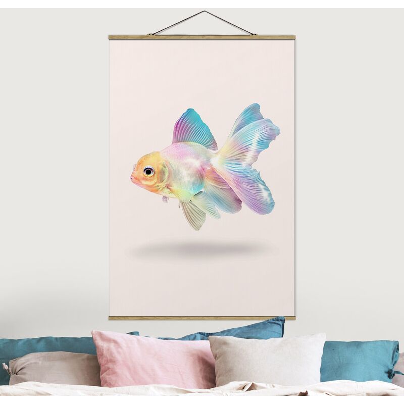 

Imagen de tela - Fish In Pastel - Alto 3:2 Dimensión LxA: 120cm x 80cm