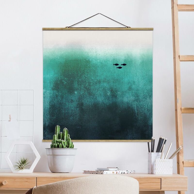 

Imagen de tela - Fish In The Deep Sea - Cuadrado 1:1 Dimensión LxA: 80cm x 80cm