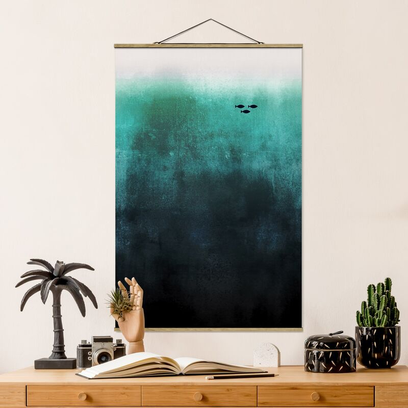 

Imagen de tela - Fish In The Deep Sea - Alto 3:2 Dimensión LxA: 120cm x 80cm