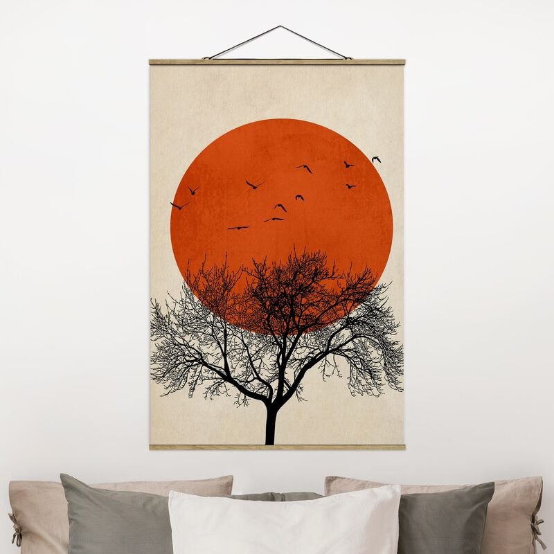 

Imagen de tela - Flock Of Birds In Front Of Red Sun II - Alto 3:2 Dimensión LxA: 75cm x 50cm