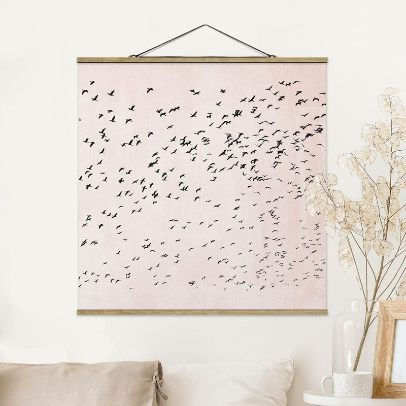 

Imagen de tela - Flock Of Birds In The Sunset - Cuadrado 1:1 Dimensión LxA: 35cm x 35cm