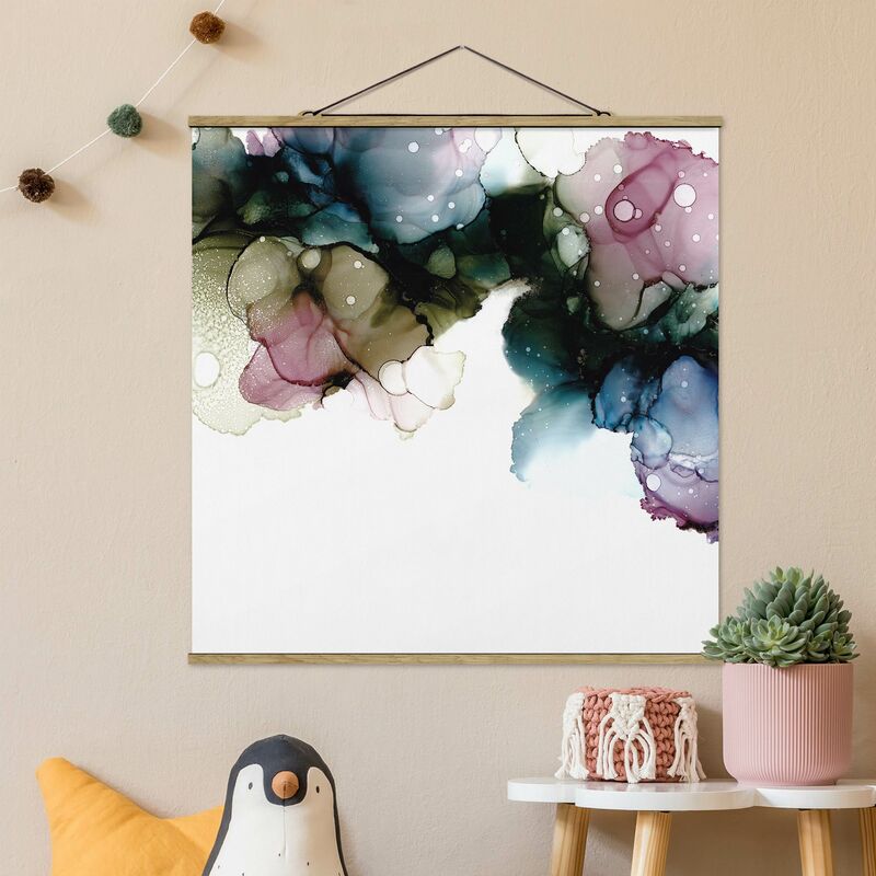 

Imagen de tela - Floral Arches With Gold - Cuadrado 1:1 Dimensión LxA: 80cm x 80cm