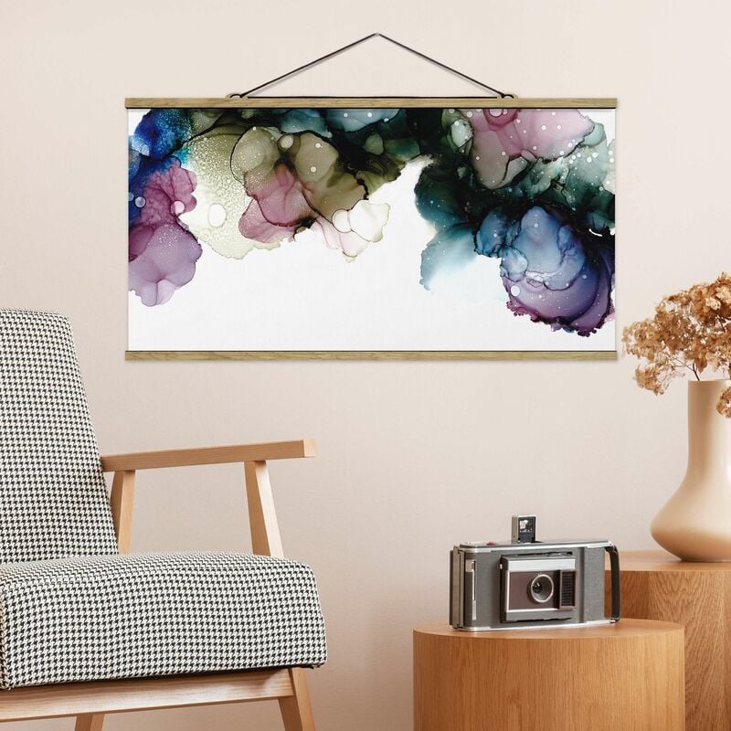 

Imagen de tela - Floral Arches With Gold - Apaisado 1:2 Dimensión LxA: 40cm x 80cm