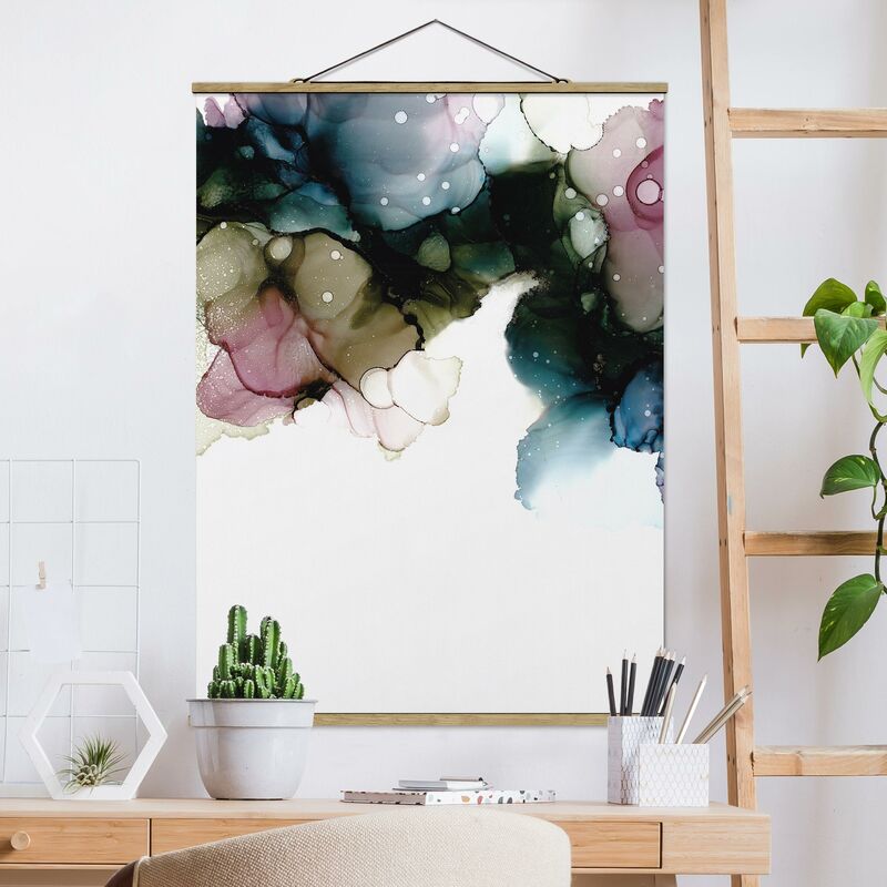 

Imagen de tela - Floral Arches With Gold - Alto 4:3 Dimensión LxA: 133.5cm x 100cm