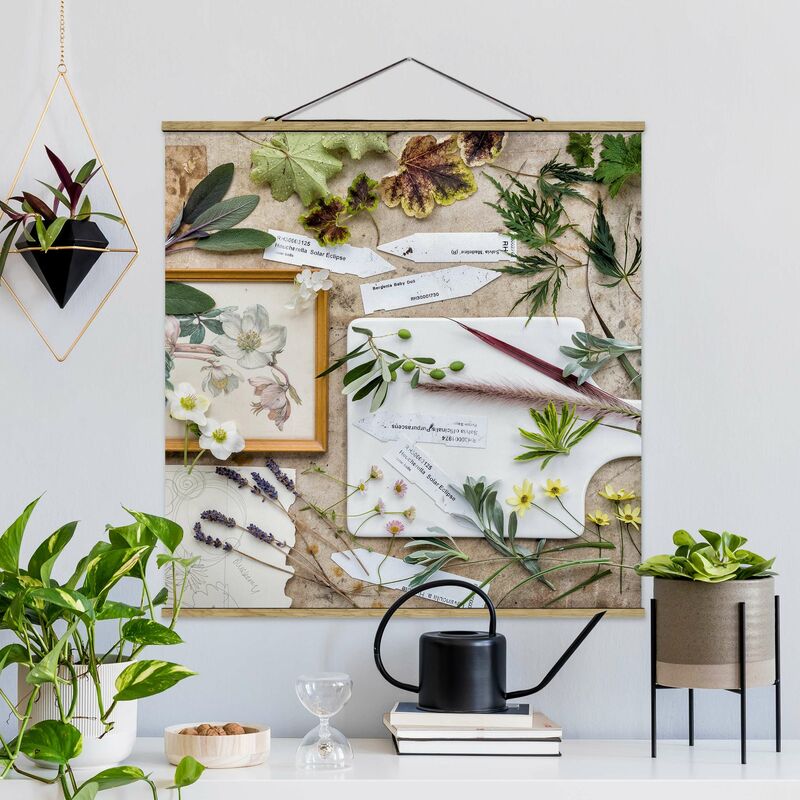 

Imagen de tela - Flowers And Garden Herbs Vintage - Cuadrado 1:1 Dimensión LxA: 100cm x 100cm