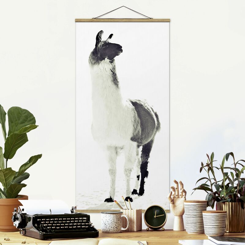 

Imagen de tela - Fluffy llama - Alto 2:1 Dimensión LxA: 70cm x 35cm