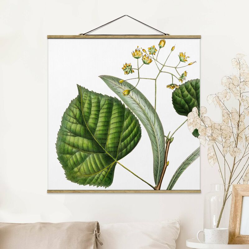 

Imagen de tela - Foliage With Flowers I - Cuadrado 1:1 Dimensión LxA: 35cm x 35cm