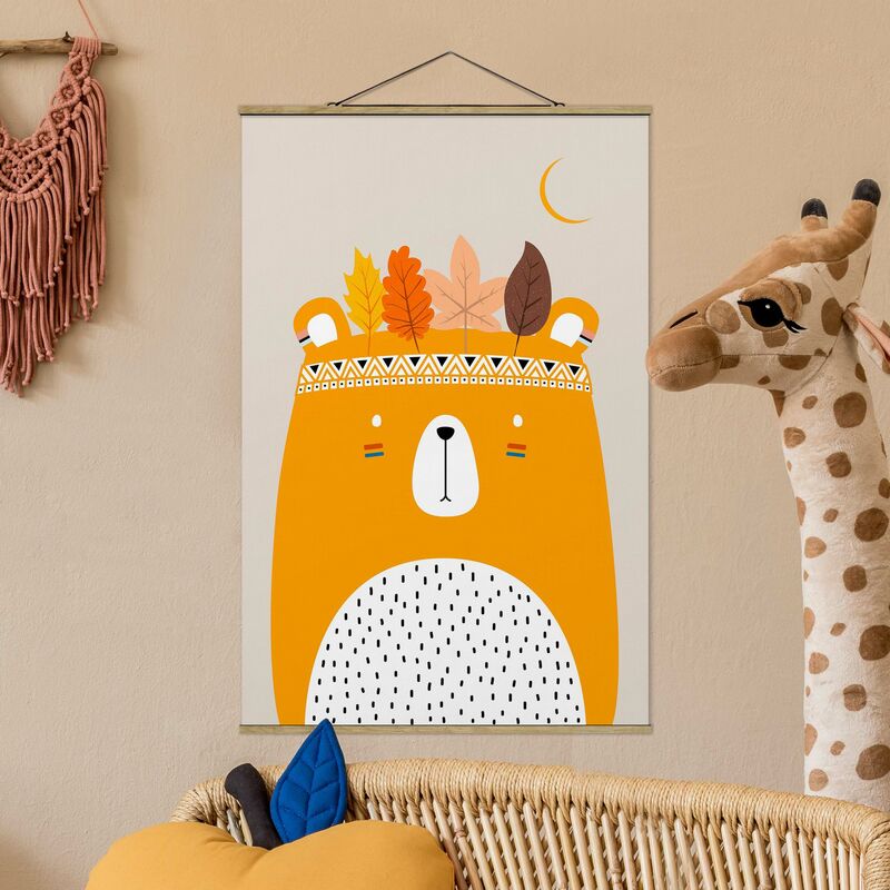 

Imagen de tela - Forest Bear - Alto 3:2 Dimensión LxA: 75cm x 50cm