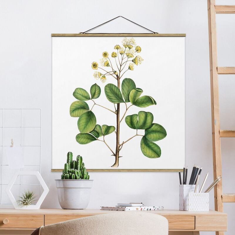 

Imagen de tela - Foliage With Flowers IV - Cuadrado 1:1 Dimensión LxA: 80cm x 80cm
