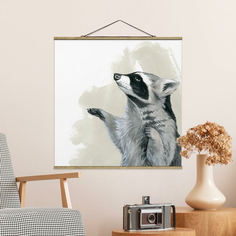 

Imagen de tela - Forest Friends - Raccoon - Cuadrado 1:1 Dimensión LxA: 100cm x 100cm