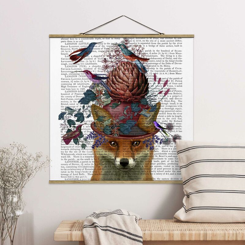 

Imagen de tela - Fowler - Fox With Artichoke - Cuadrado 1:1 Dimensión LxA: 80cm x 80cm