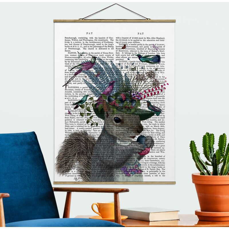 

Imagen de tela - Fowler - Squirrel With Acorns - Alto 4:3 Dimensión LxA: 106.5cm x 80cm