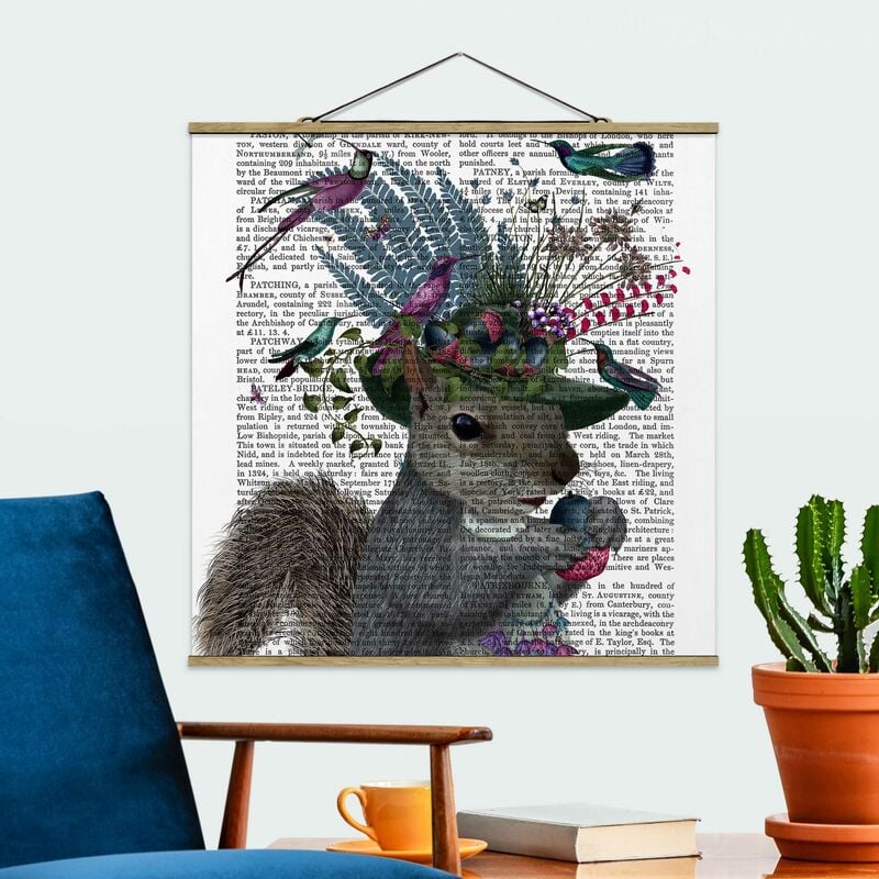 

Imagen de tela - Fowler - Squirrel With Acorns - Cuadrado 1:1 Dimensión LxA: 35cm x 35cm