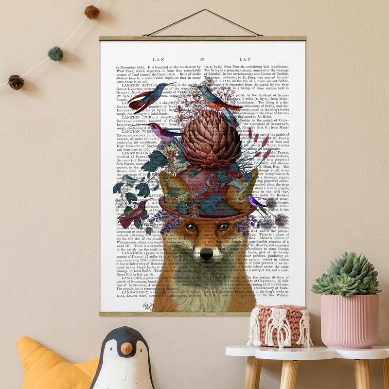 

Bilderwelten - Imagen de tela - Fowler - Fox With Artichoke - Alto 4:3 Dimensión LxA: 46.5cm x 35cm
