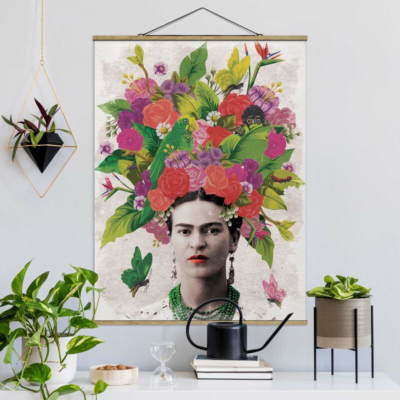 

Imagen de tela - Frida Kahlo - Flower Portrait - Alto 4:3 Dimensión LxA: 46.5cm x 35cm