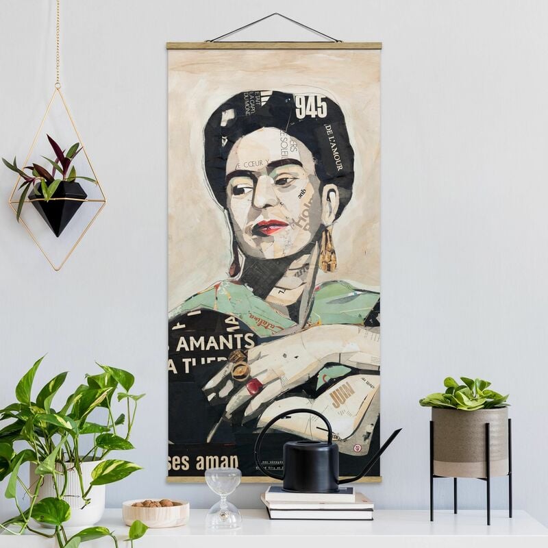 

Imagen de tela - Frida Kahlo - Collage No.4 - Alto 2:1 Dimensión LxA: 100cm x 50cm