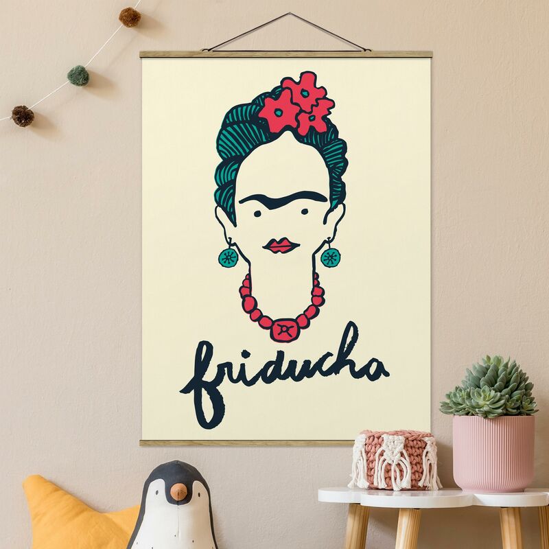 

Imagen de tela - Frida Kahlo - Friducha - Alto 4:3 Dimensión LxA: 66.4cm x 50cm