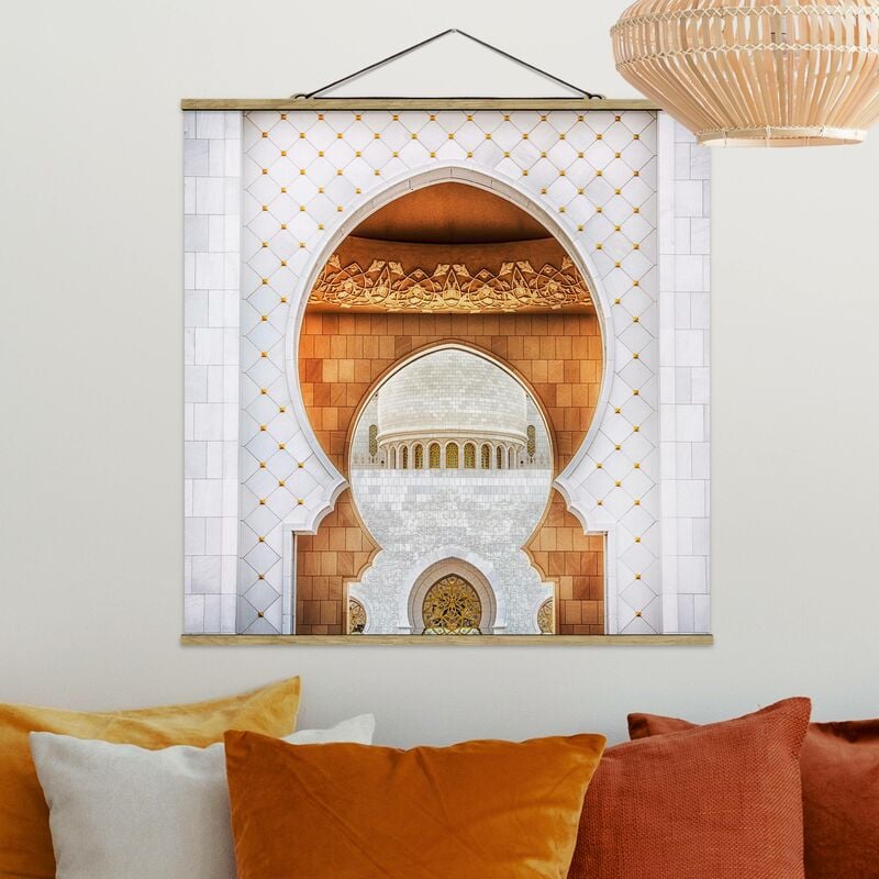 

Imagen de tela - Gate Of Mosque - Cuadrado 1:1 Dimensión LxA: 80cm x 80cm