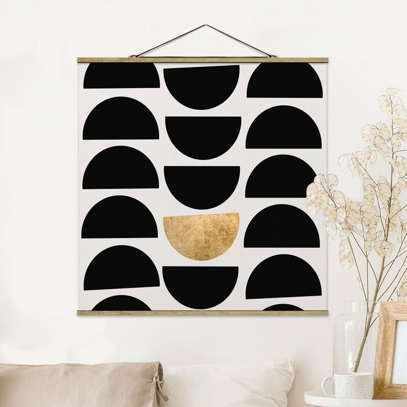 

Imagen de tela - Geometrical Semicircle II - Cuadrado 1:1 Dimensión LxA: 50cm x 50cm