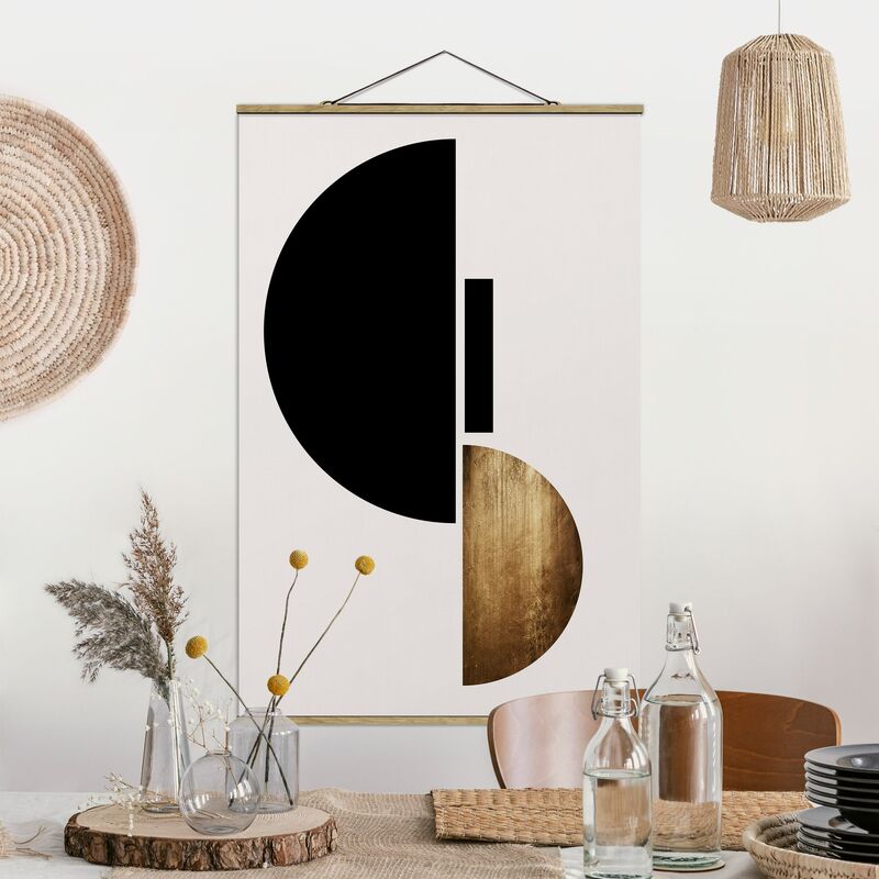 

Imagen de tela - Geometrical Semicircle - Alto 3:2 Dimensión LxA: 75cm x 50cm