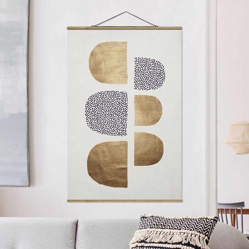 

Bilderwelten - Imagen de tela - Geometrical Semicircle III - Alto 3:2 Dimensión LxA: 52.5cm x 35cm