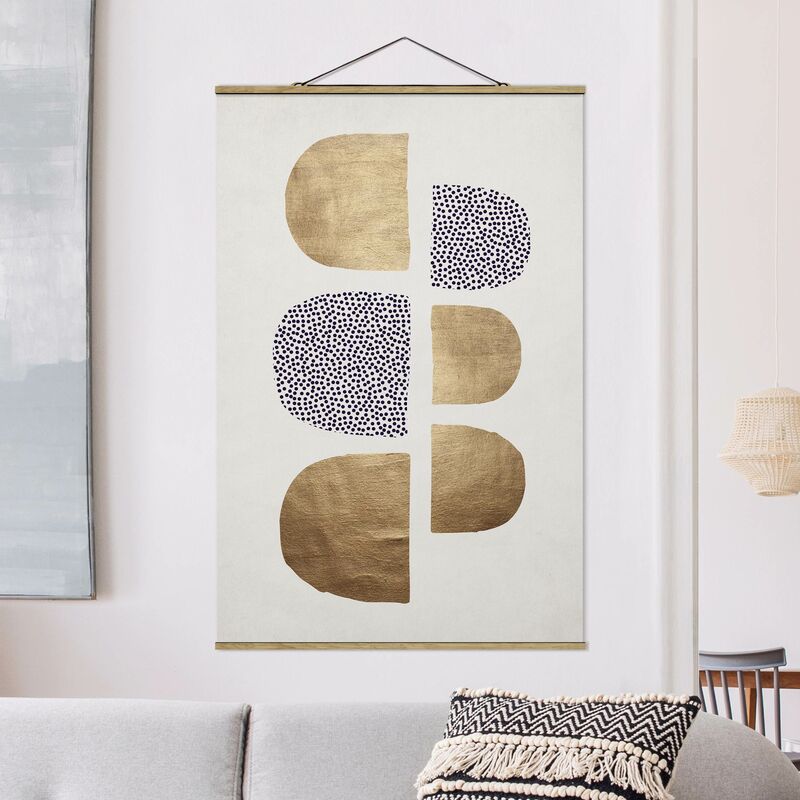

Imagen de tela - Geometrical Semicircle III - Alto 3:2 Dimensión LxA: 120cm x 80cm