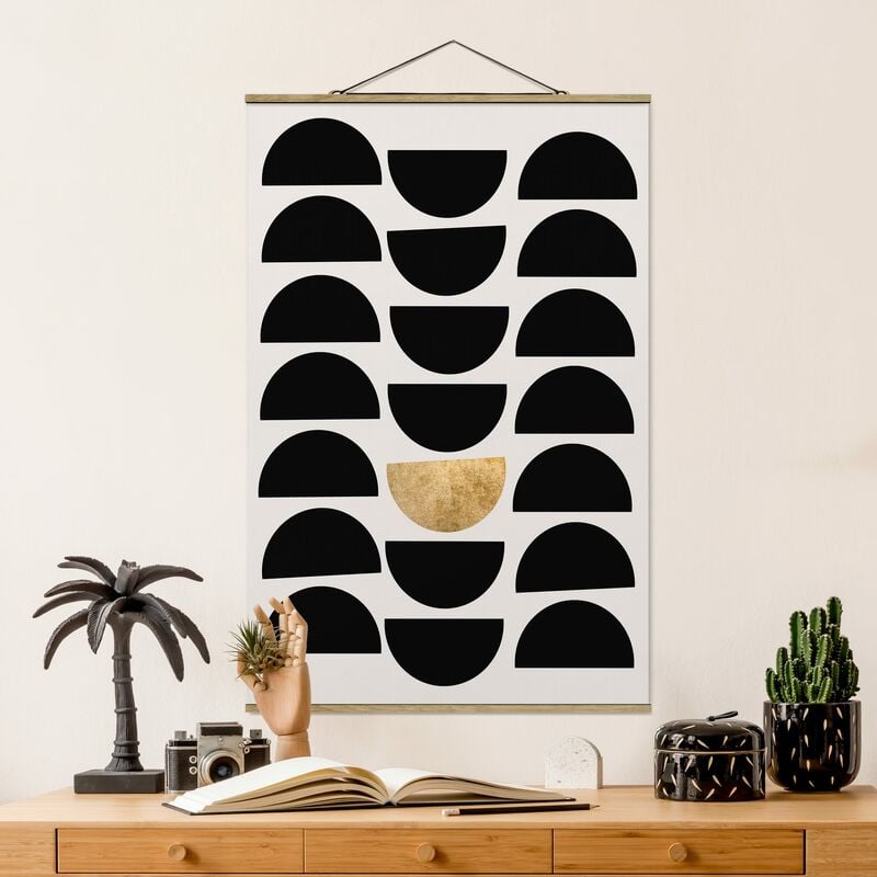 

Imagen de tela - Geometrical Semicircle II - Alto 3:2 Dimensión LxA: 120cm x 80cm