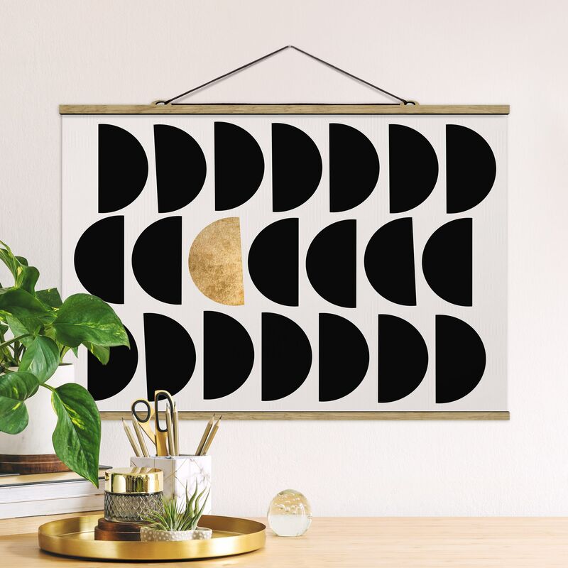 

Imagen de tela - Geometrical Semicircle II - Apaisado 2:3 Dimensión LxA: 53.5cm x 80cm