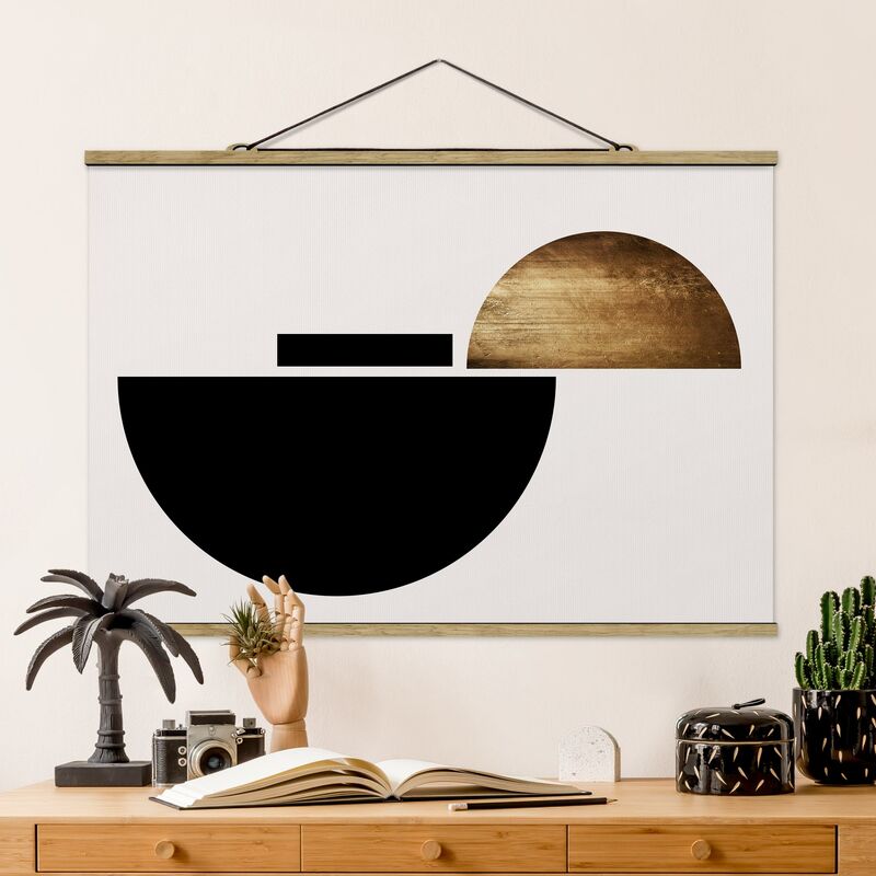 

Imagen de tela - Geometrical Semicircle - Apaisado 2:3 Dimensión LxA: 66.5cm x 100cm