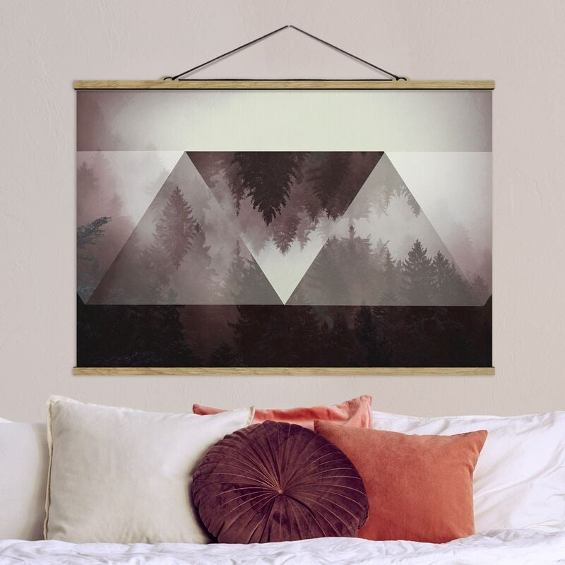 

Imagen de tela - Geometry Meets Trees - Apaisado 2:3 Dimensión LxA: 23.5cm x 35cm