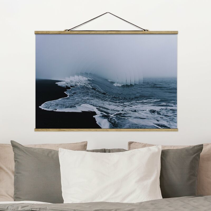 

Imagen de tela - Geometry Meets Wave - Apaisado 2:3 Dimensión LxA: 23.5cm x 35cm