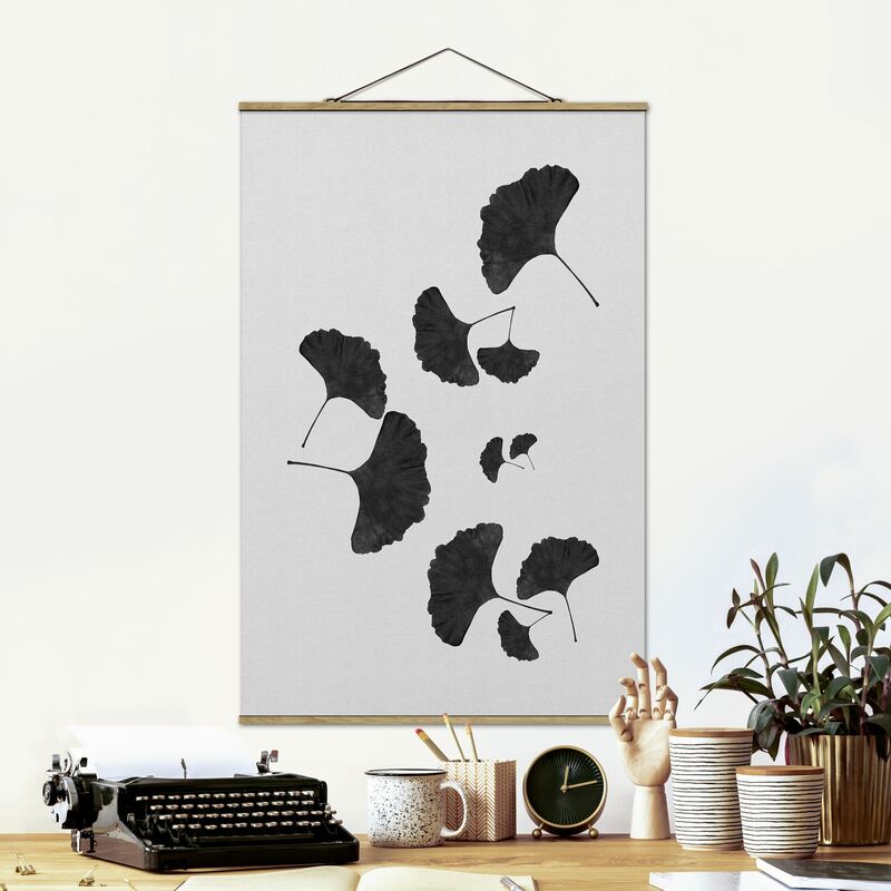 

Imagen de tela - Ginkgo Composition In Black And White - Alto 3:2 Dimensión LxA: 75cm x 50cm