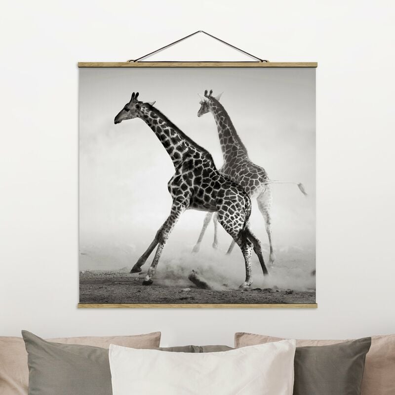 

Imagen de tela - Giraffe Hunting - Cuadrado 1:1 Dimensión LxA: 50cm x 50cm