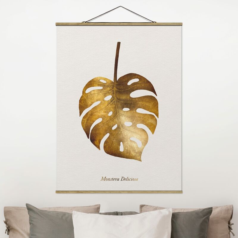 

Imagen de tela - Gold - Monstera - Alto 4:3 Dimensión LxA: 66.4cm x 50cm