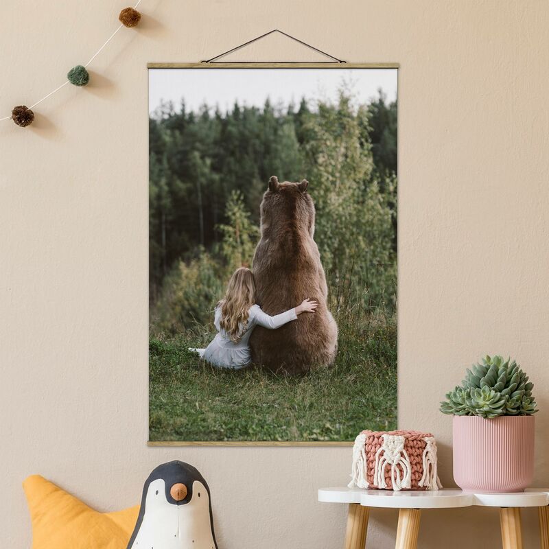 

Imagen de tela - Girl With Brown Bear - Alto 3:2 Dimensión LxA: 75cm x 50cm