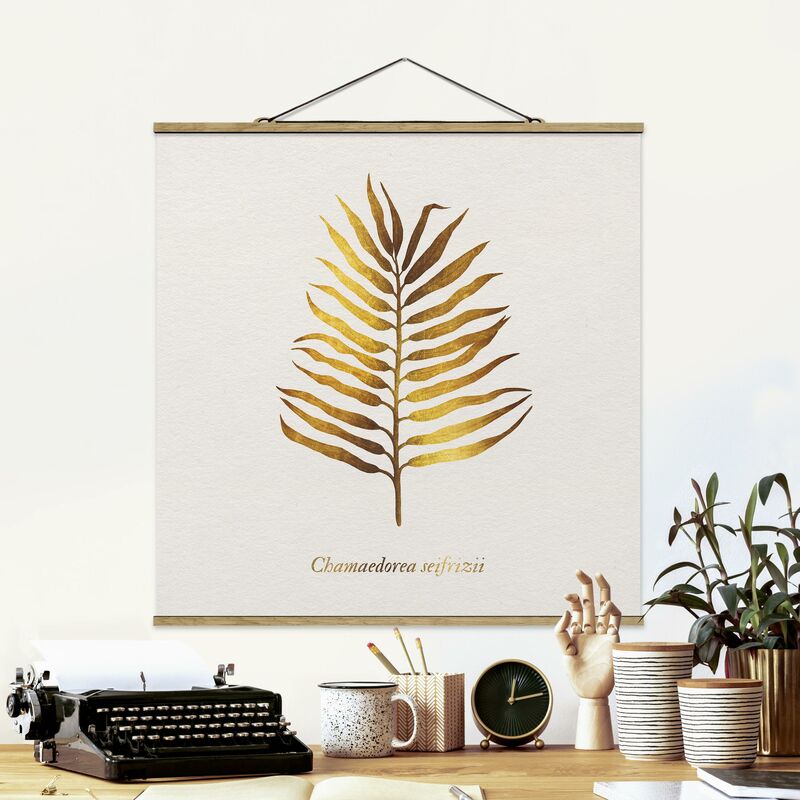 

Imagen de tela - Gold - Palm Leaf II - Cuadrado 1:1 Dimensión LxA: 100cm x 100cm